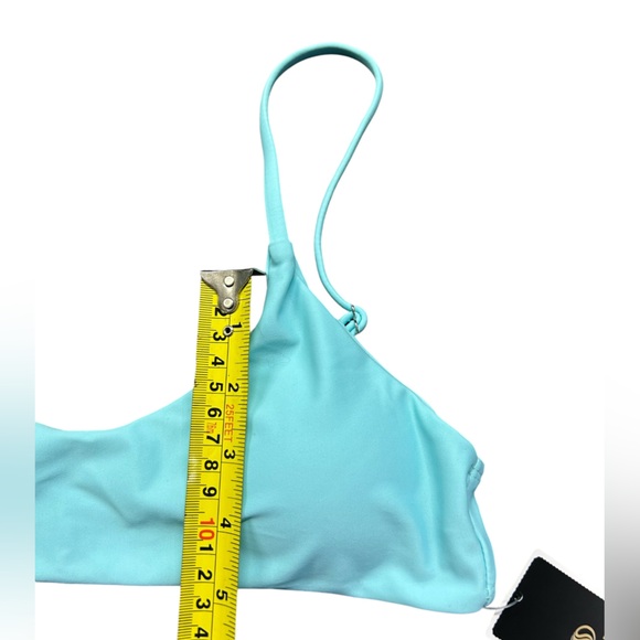 SHERRYDC Women's Solid Scoop Neck Push up Padded Brazilian Thong Bikini Swimsuit - Picture 12 of 13